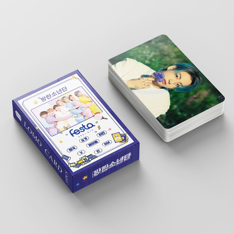 Set 55 ảnh thẻ LOMO hình nhóm nhạc BTS 2021