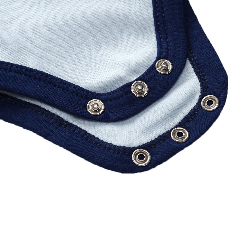 Áo liền quần tay ngắn vải cotton dành cho bé 0-12 tháng