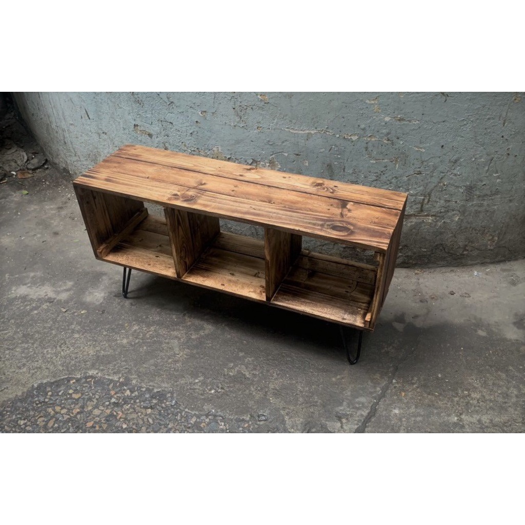(inbox shop trc khi đặt) Kệ Tivi gỗ Vintage KTV03
