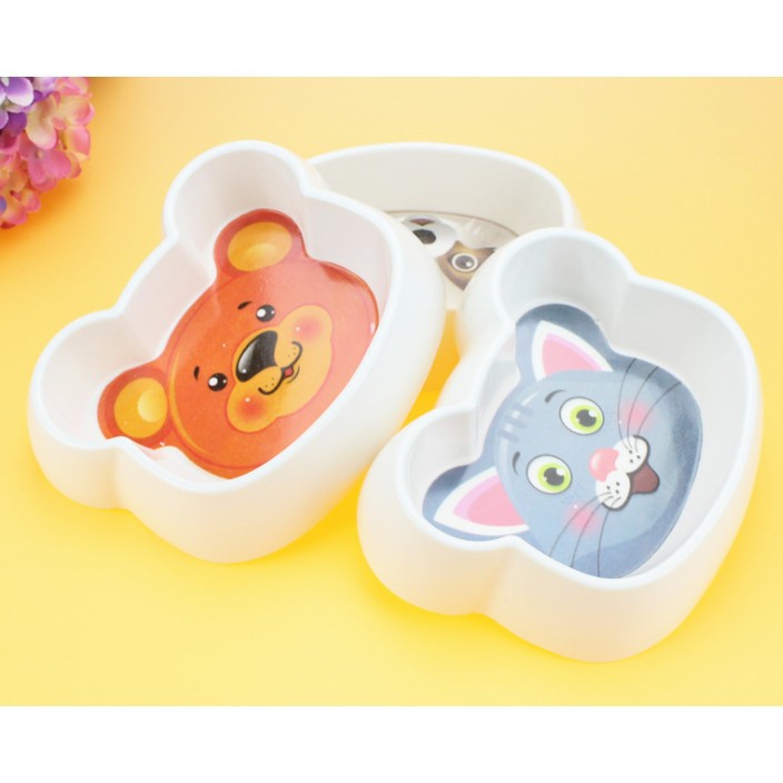 Bát ăn mặt gấu cho chó mèo Long Vũ Pet Shop