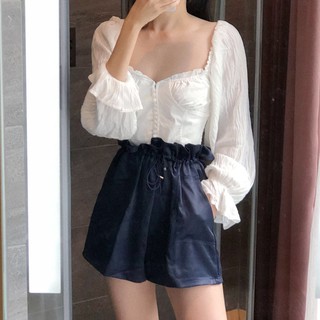 Áo tay phồng Cổ vuông HOT  (ORDER)- Có ảnh thật