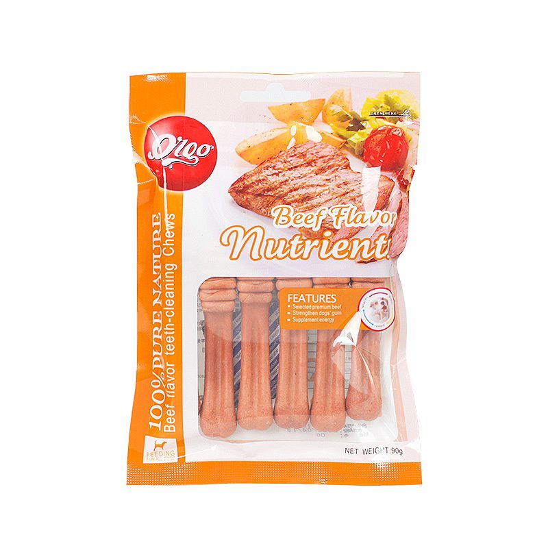 Xương chó ORGO gặm sạch răng thơm miệng - Xương gặm hình bàn chải 4 vị APET