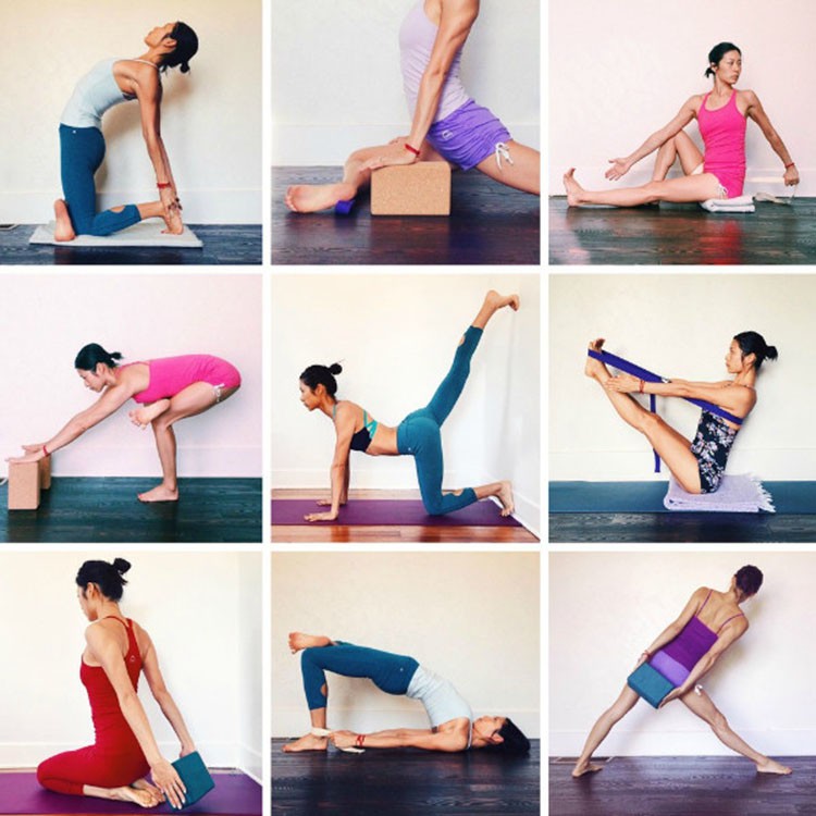 Gạch tập Yoga, Gối tập yoga xốp cao cấp EVA Cứng gấp 3 lần loại gạch tập thông thường