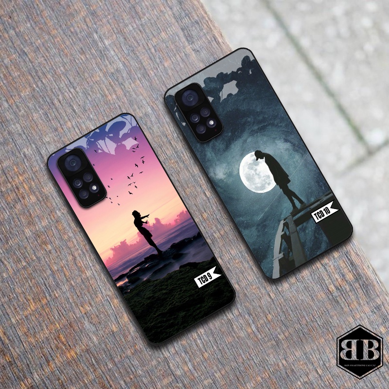 Ốp lưng kính cường lực Xiaomi Redmi Note 11 4G / Redmi Note 11S hình in theo yêu cầu