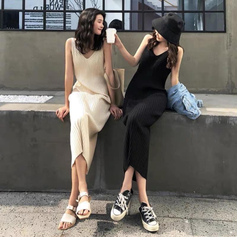 Váy len tăm đũa 3 mầu mịn đẹp co giãn, mặc thu đông là chuẩn ko cần chỉnh luôn mới về hàng chị em nhé! | BigBuy360 - bigbuy360.vn