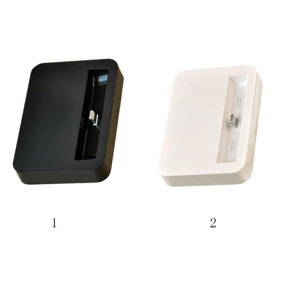 Dock trạm sạc đồng bộ hóa dữ liệu máy tính để bàn màu trắng / đen thích hợp cho iPhone