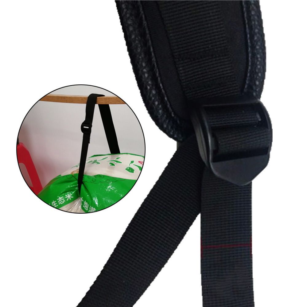 Set 10 móc khóa dây đeo ba lô bằng nhựa màu đen chất lượng cao