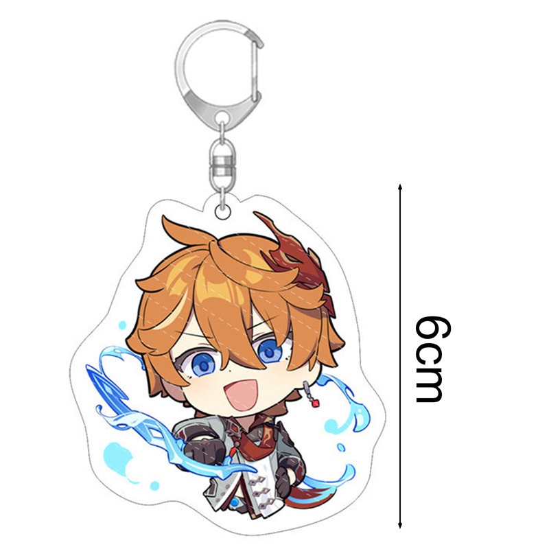 Móc khóa hai mặt có dây đeo tiện lợi tùy chọn họa tiết