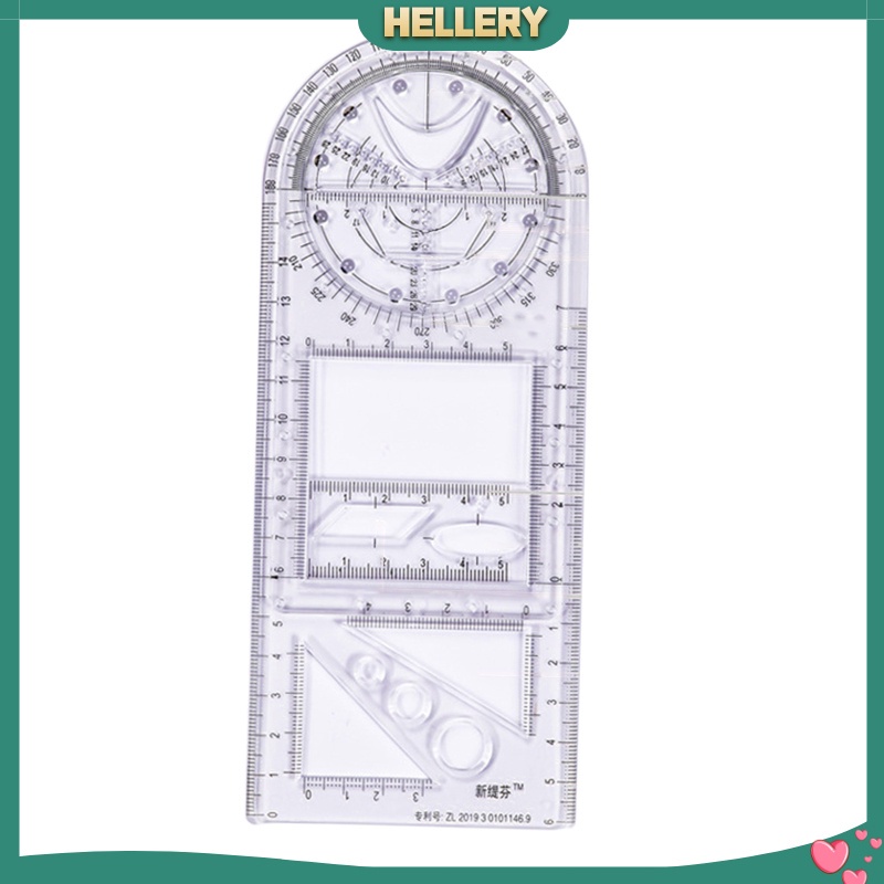 Thước Kẻ Hình Học 3D Đa Năng Thông Dụng Cho Trường Học