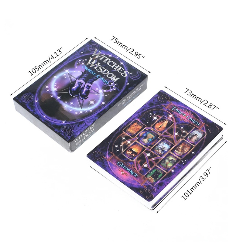 Bộ bài tarot 48 lá bản tiếng Anh HAN Witches' Wisdom Oracle