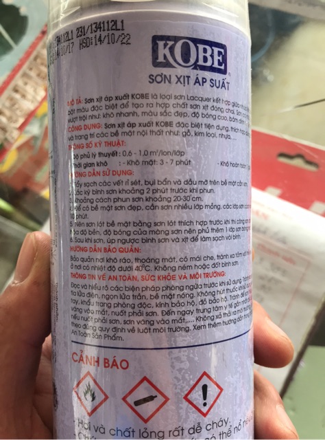 Sơn xịt bóng kobe A231