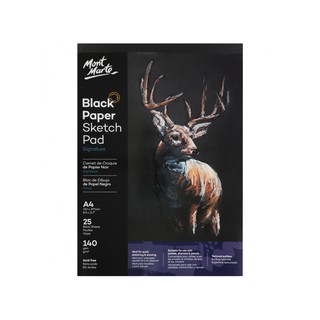 Sổ Sketch Pad Black Paper Mont Marte A4/A3