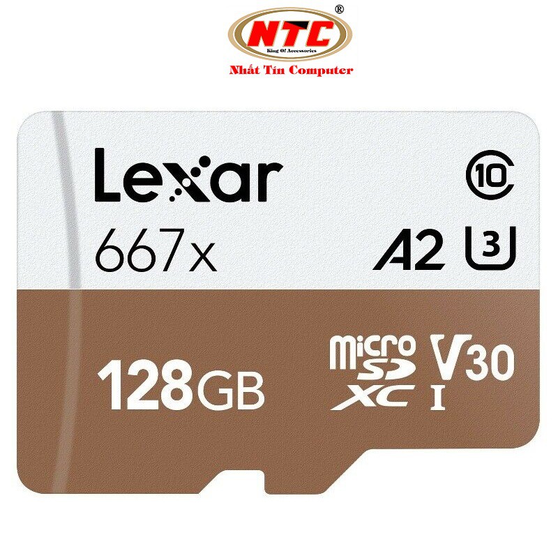 Thẻ Nhớ MicroSDXC Lexar Professional 667X V30 U3 4K A2 128GB R100MB/s W90MB/s (Vàng)