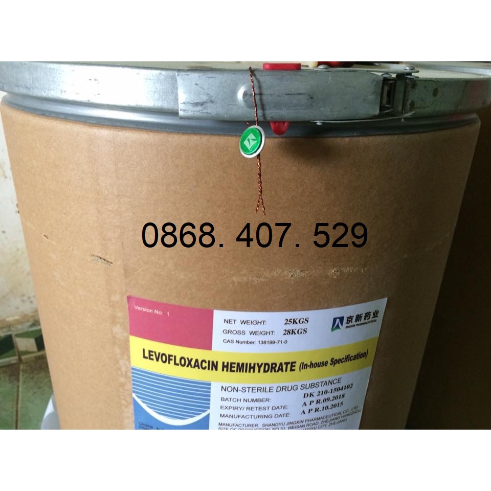 kháng sinh thuỷ sản Levofloxacin 98%