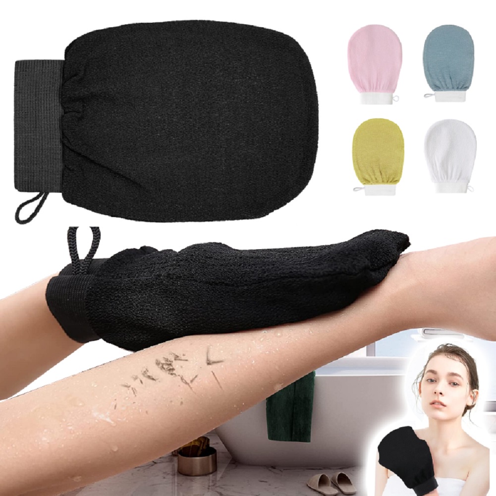 Dụng Cụ Chà Phòng Tắm Cực Kỳ Thoải Mái Găng Tay Tắm Chà Cơ Thể Mát Xa Khăn Tẩy Tế Bào Chết Bền Bằng Tơ Nhân Tạo Làm Sạch Da Mịn/Bri Nhiều Màu