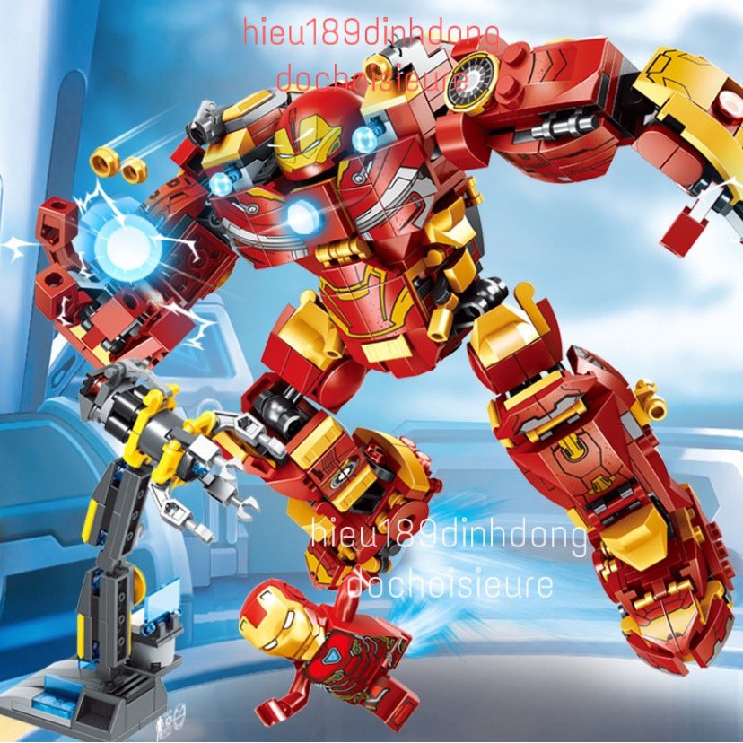 Lắp ráp xếp hình lego lw 2018 : Bộ giáp War Machine Buster mk44 Người sắt ironman End Game 568 mảnh