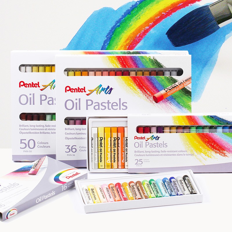 Bộ màu sáp dầu PENTEL Arts Oil Pastels set 16/25/36/50 màu