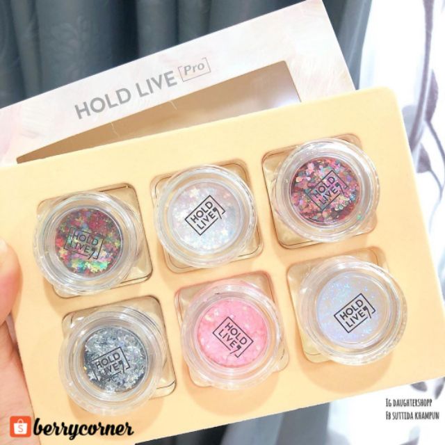 SET NHŨ MẮT HOLD LIVE DAZZLE COLOR JELLY EYESHADOW CREAM