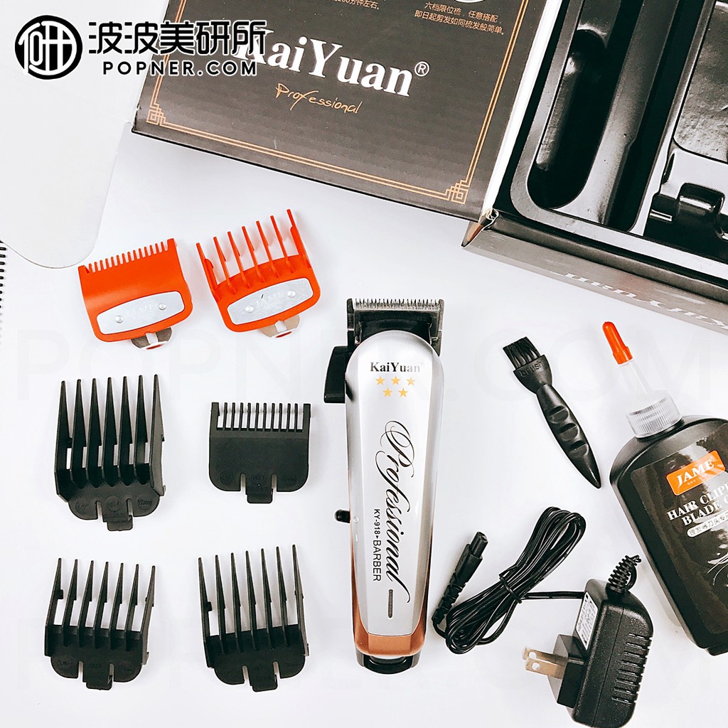 Combo Dầu Tra Tông Đơ 120ml + Tông Đơ Lưỡi Kép Cao Cấp Barber Chuyên Fade