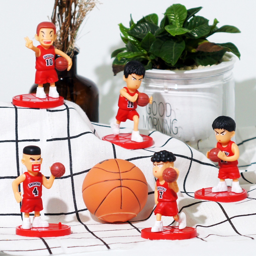 Bộ 5 mô hình nhân vật anime Slam Dunk 7cm