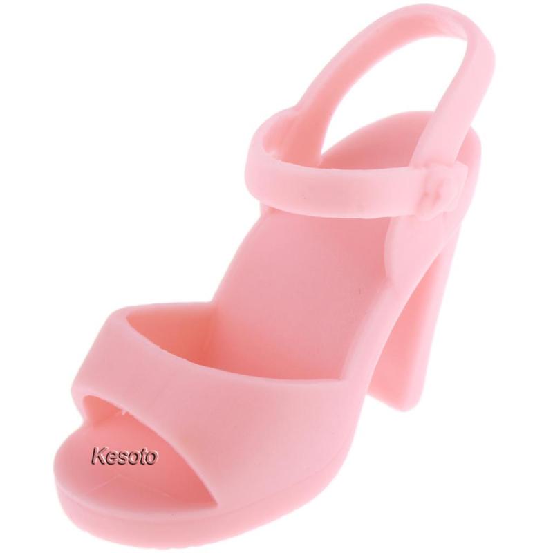 Giày Cao Gót Màu Hồng Xinh Xắn Cho Búp Bê BJD 1 / 4