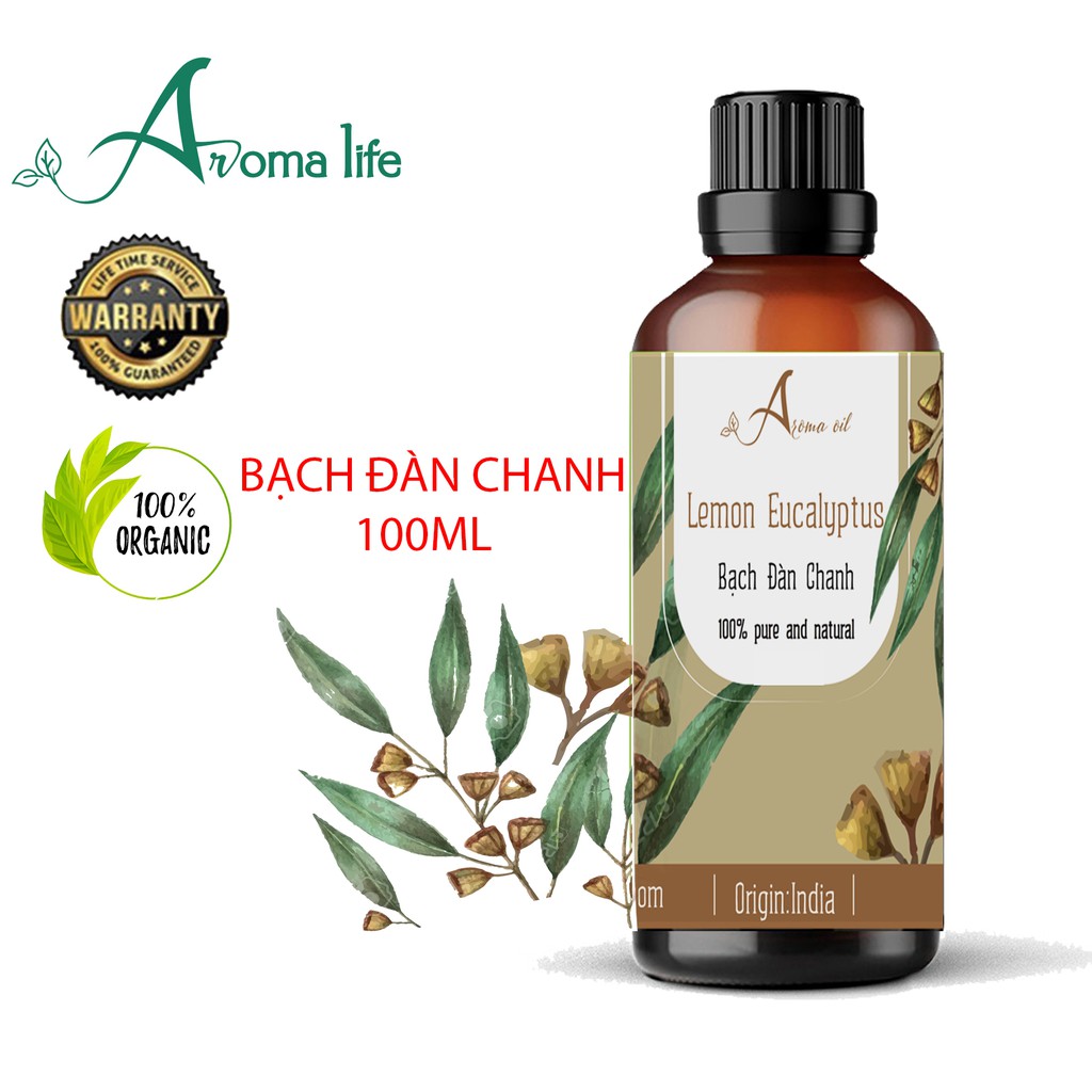 Tinh dầu nguyên chất Bạch Đàn Chanh Aroma Life (10ml 50ml 100ml)