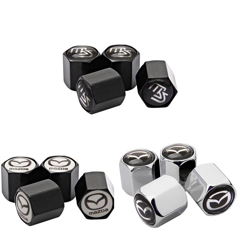 Set 4 Nắp Van Bánh Xe Hơi Mazda CX-3 5 CX-8 RX-8