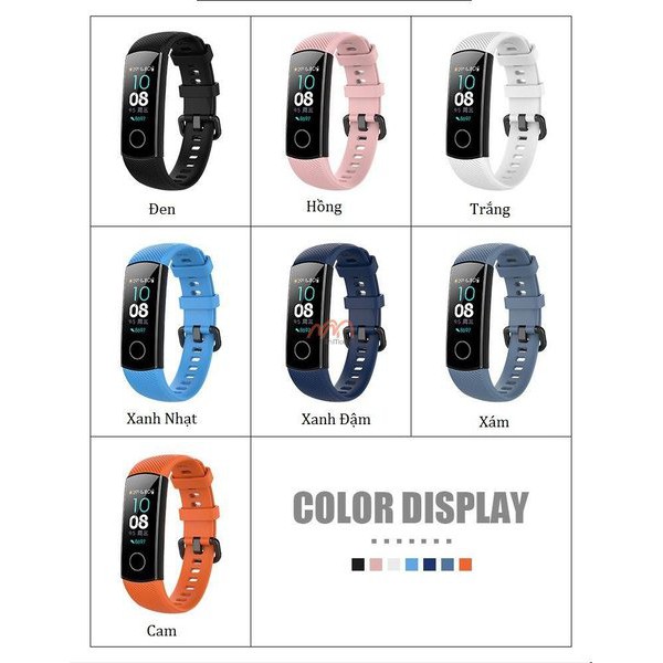 Dây đeo silicone thay thế cho vòng tay thông minh Honor Band 4/ Honor Band 5