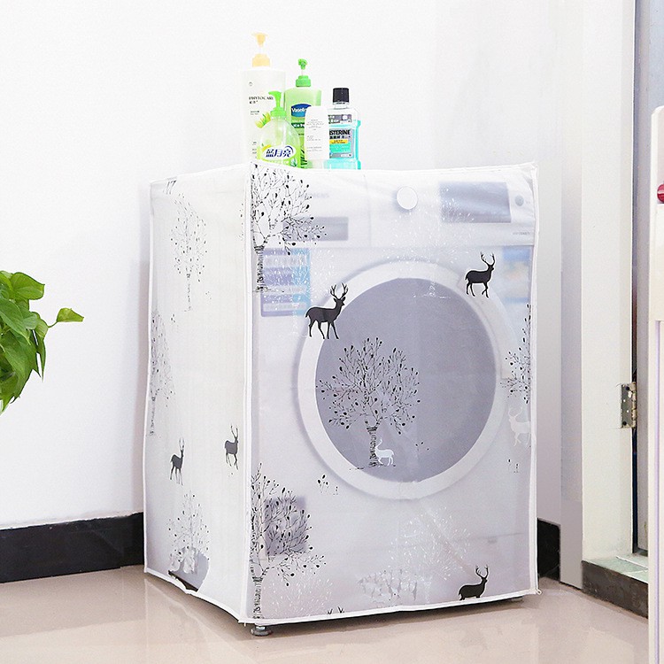 HCM - (nhiều mẫu) 2 áo trùm máy giặt cửa trước - tặng túi giặt chấm bi or hình thú cao cấp 40x50cm 30k