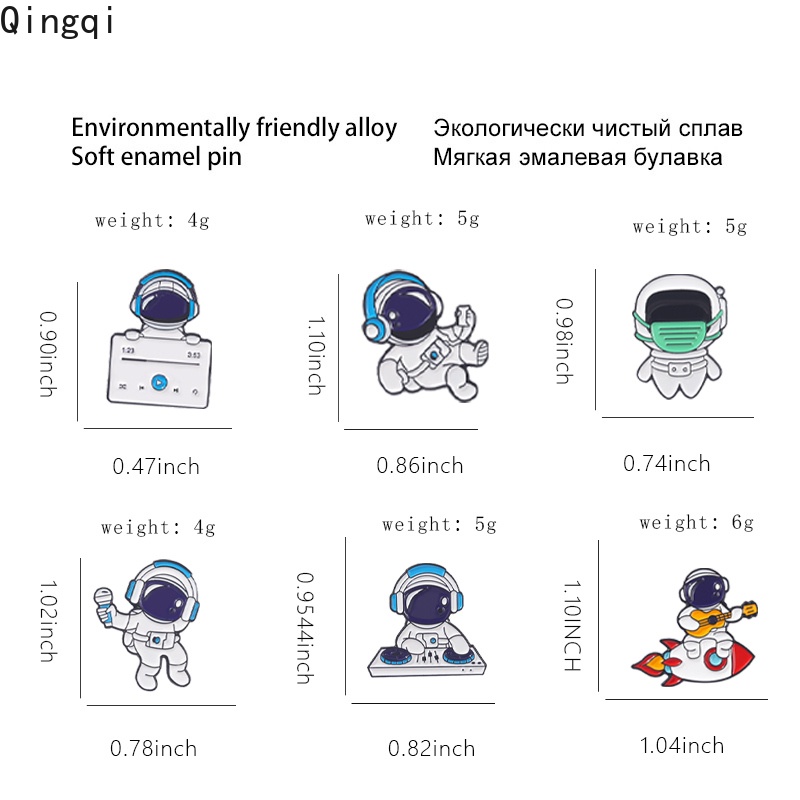 Huy hiệu cài áo Miss Zoe tráng men hình hoạt hình sáng tạo