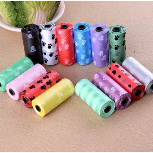Cuộn 15 20 Túi Mini Mỏng Tiện Dụng Đựng Chất Thải Cho Thú Cưng