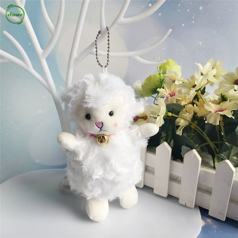 Móc khóa Thú Nhồi Bông Hình Chú Cừu Nhỏ Nhắn Dễ Thương