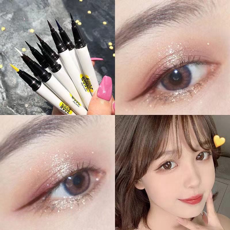 Bút Kẻ Mắt Dạ Màu Nâu NUDE 0.01mm Eyeliner Cao Cấp