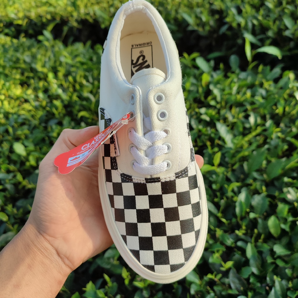 Giày vans caro buộc dây nam nữ dễ phối đồ đi học đi chơi - henry store | BigBuy360 - bigbuy360.vn
