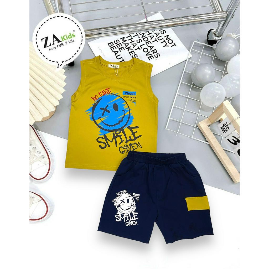 Bộ Quần Áo Thun Sát Nách Mùa Hè Bé Trai (2-10) ZAkids ZA02342SN