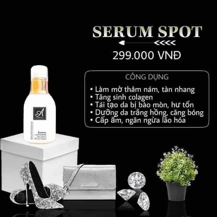 COMBO KEM FACE PHÁP + SERUM SPOT ACOSMETIC - Dưỡng Trắng Da Mềm Mịn Căng Bóng