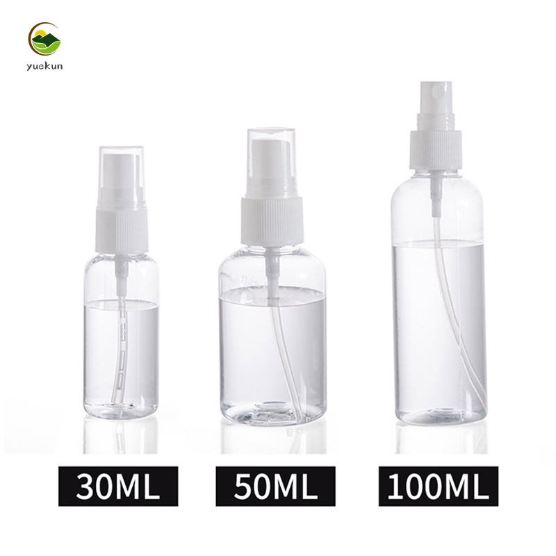 [Hàng mới về] Chai xịt rỗng bằng nhựa trong suốt dung tích 30/ 50/ 100ml đựng nước hoa