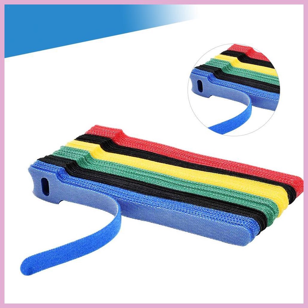 Set 50 Dây Quấn Dây Cáp Tái Sử Dụng Được Bằng Nylon