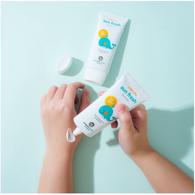Kem chống nắng cho bé Sun Fresh Hàn quốc 50ml đi du lịch đi biển