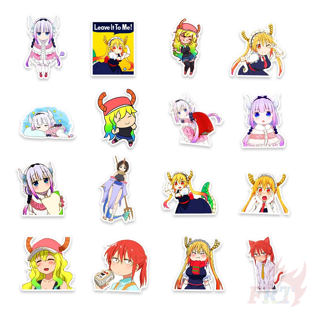 Bộ 50 Miếng Dán Họa Tiết Hoạt Hình Kobayashi 's Dragon Maid Series 01 Độc Đáo Trang Trí Vali / Laptop Diy