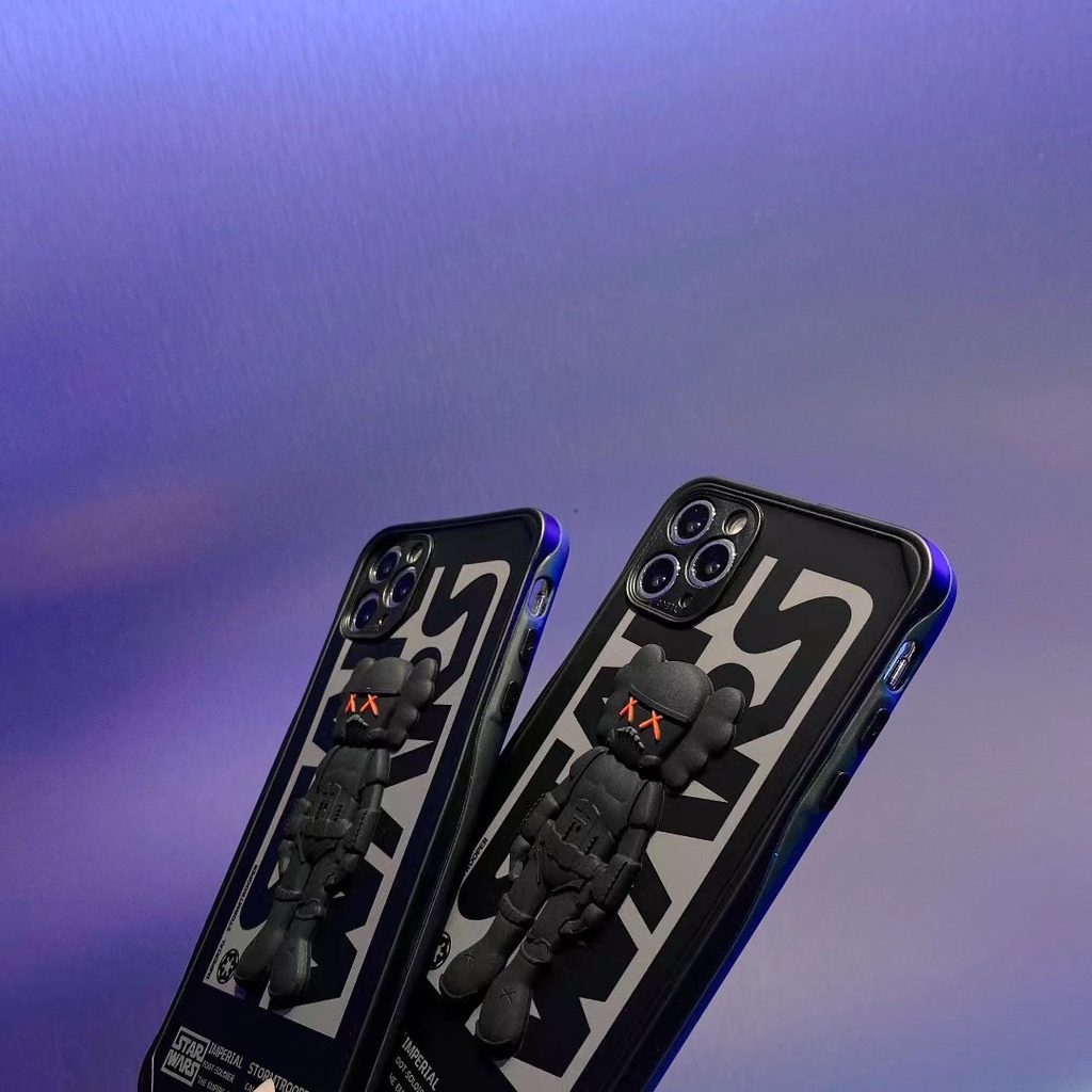 Ốp Điện Thoại IMD Hình KAWS 3D Cho IPhone 13Pro Max IPhone 11 Pro Max XR XS Max X 7 8 Plus 12Pro Max