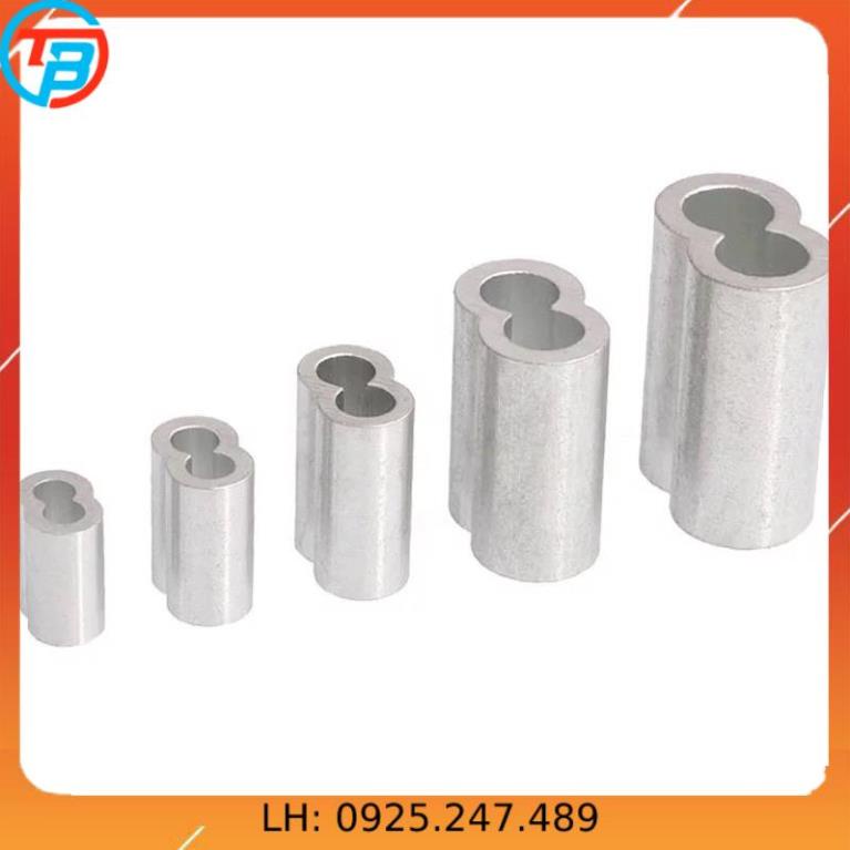 Ống Nhôm Chốt Đầu Cáp 3mm - 5mm - 6mm cáp thép Thái Bình Vina