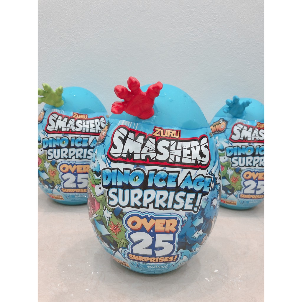 Trứng Khủng Long Smashers Dino Ice Age Surprise Over 25 Khổng Lồ - Chính Hãng Zuru