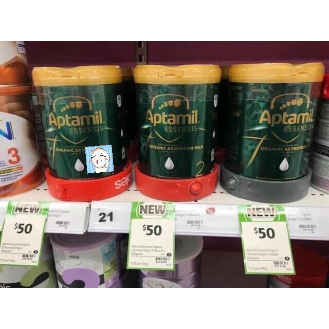 Sữa Aptamil Essensis organic Úc cho bé từ sơ sinh trở lên hộp 900g - Hàng Úc