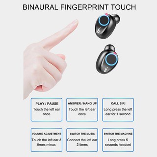 Tai nghe không dây bluetooth 5.0 true wireless A6