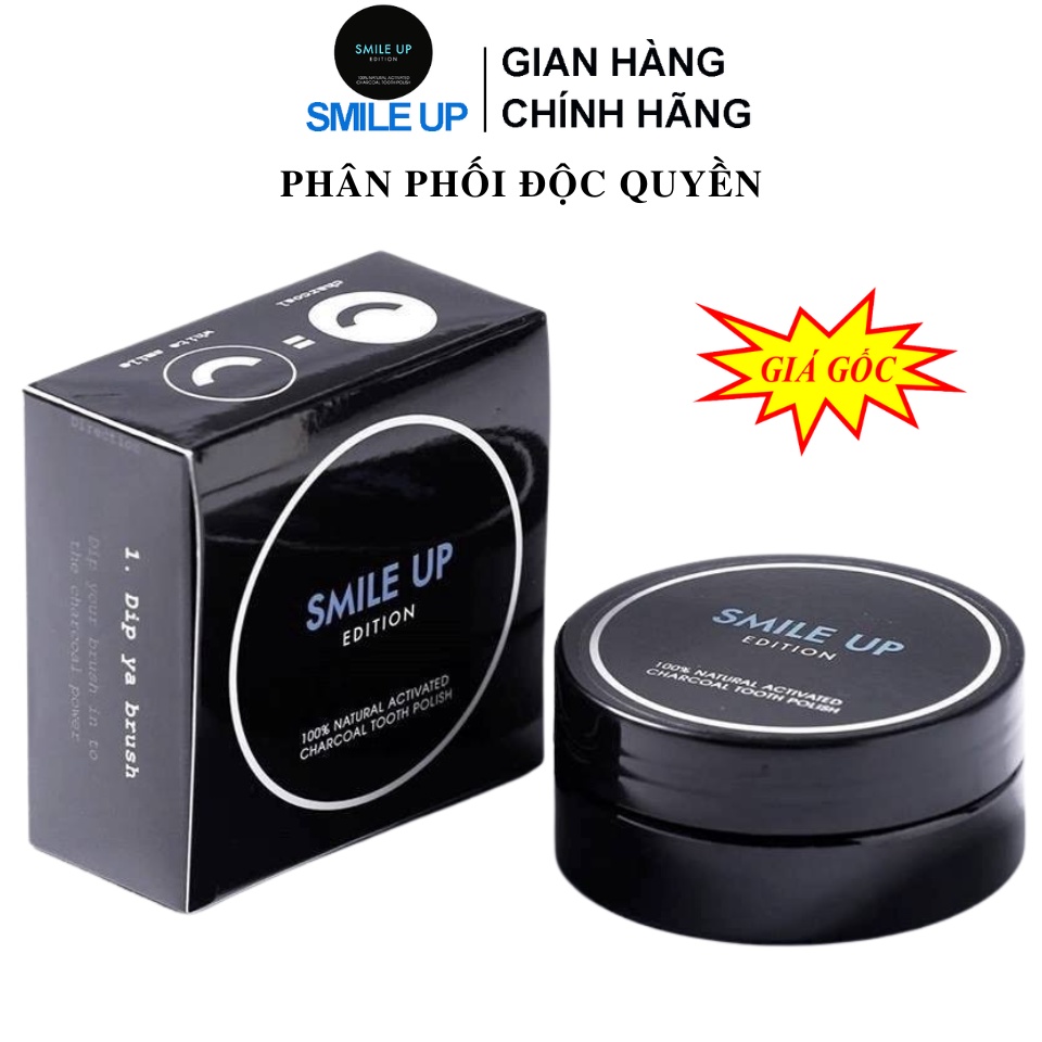 Bột Than hoạt tính trắng răng SMILE UP 150g