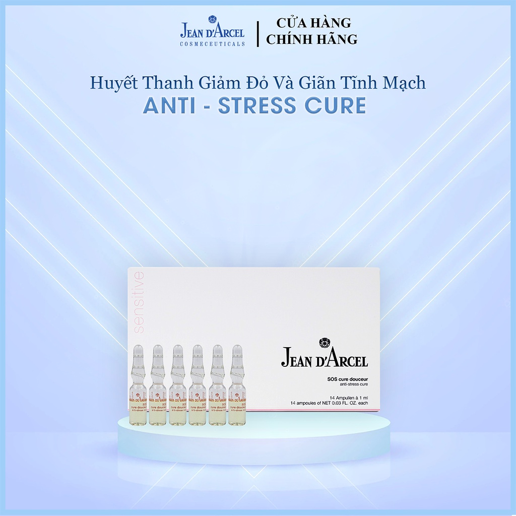 Huyết thanh giúp giảm đỏ,giãn tĩnh mạch Jean Darcel _ Jean D'Arcel Anti Stress Cure