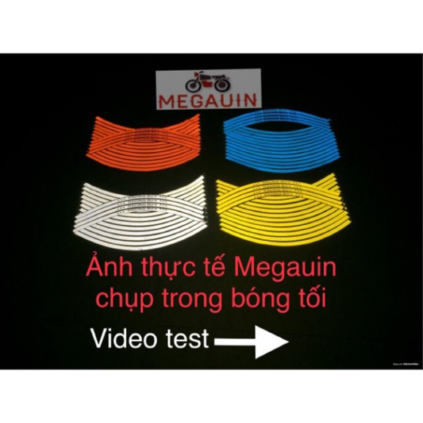 BỘ DECAL RACING PHẢN QUANG DÁN VÀNH RCB (TEM CHỈ VÀNH)