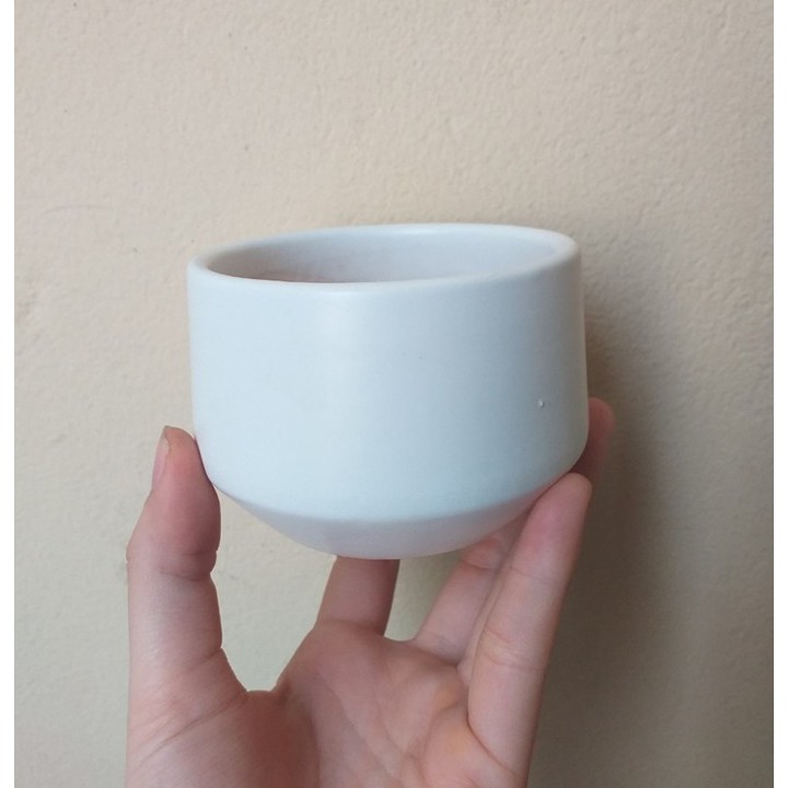 Chậu trồng cây: men lạnh 8 tròn