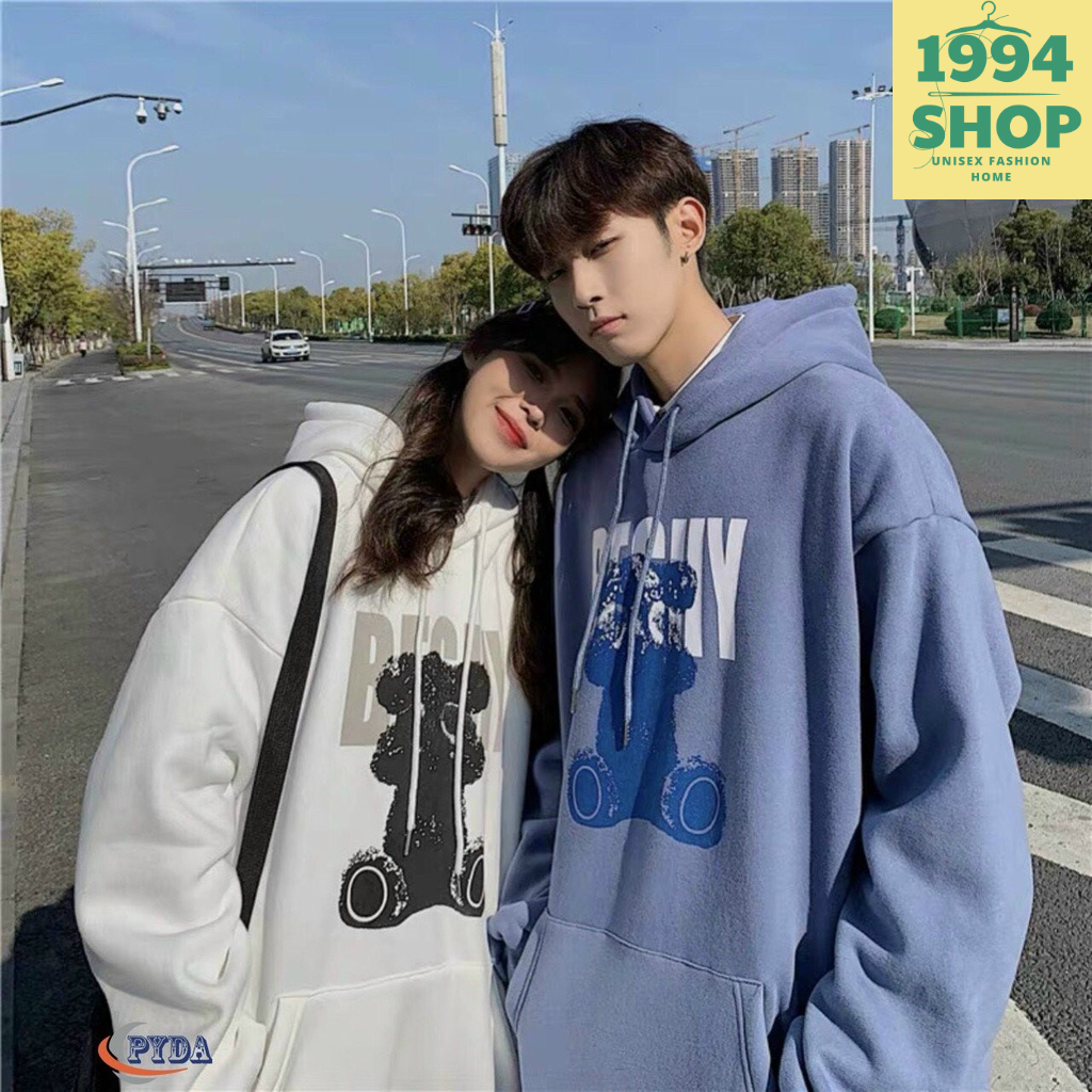 Áo HOODIE nam nữ UNISEX chất nỉ , Form Rộng Áo khoác nam nữ dày dặn có mũ 2 lớp - K138 từ 1994-SHOP